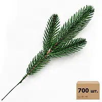 Гілка лита Elegant 3-ка зелена 28 см (ящик 700 шт.)