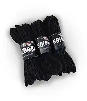 Джутова мотузка для шібарі Feral Feelings Shibari Rope, 8 м чорна