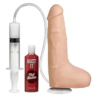 Фалоімітатор, що кінчає Doc Johnson The Realistic Cock ULTRASKYN - Squirting 9,5 Inch Vanilla