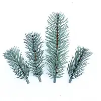 Штучна хвоя, гілочки ялинки для рукоділля (набір 600 шт.) блакитний