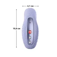 Накладний вібратор Fun Factory LAYA III soft violet, ефект постукування пальцем