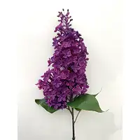 Штучний латексний бузок Real Touch, преміум якість, фіолетова гілка 72 см