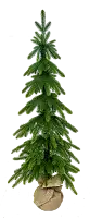 Ялинка штучна Forest Elf Green Mix в мішковині, вузька лита 140 см зелена