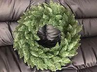 Вінок новорічний різдвяний Elegant зі штучної хвої d-50 см зелений