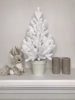 Ялинка Traditional лита в горщику 50 см біла новинка