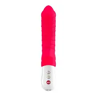 Вібратор для точки G Fun Factory TIGER india red, ребристий, підходить для анальної стимуляції