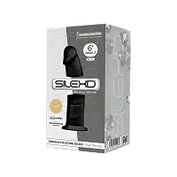 Фалоімітатор SilexD Robby Black (MODEL 2 size 6in), двошаровий, силікон + Silexpan, діаметр 3,5см