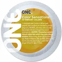 Презерватив ONE Color Sensations - ONE will get you there (Yellow) 1 шт