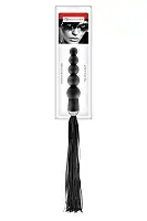 Флогер з ручкою - анальним намистом Fetish Tentation Whip with Rosary Handle