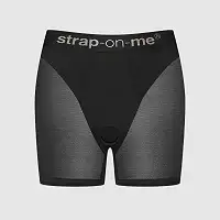 Шорти з фіксацією ділдо Strap-On-Me Harness Lingerie Halo - S - Black