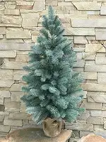 Ялинка лита Premium в мішковині 90 см блакитна
