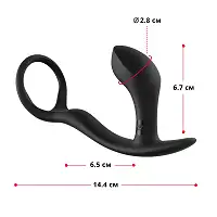 Анальна пробка з ерекційним кільцем Fun Factory BOOTIE RING slate