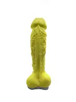 Крафтове мило-член із присоскою Чистий Кайф Yellow size XL, натуральне