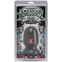 Анальна пробка для фістінгу Doc Johnson American Bombshell - Shell Shock S Gun Metal, діаметр 7,4 см