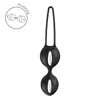 Вагінальні кульки Fun Factory SMARTBALLS DUO Black, 2 шт, діаметр 3,2 та 3,6 см