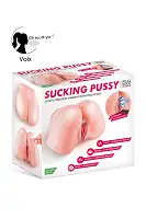 Смоктальна вагіна-мастурбатор Real Body Real Sophia, вагіна та анус, з вібрацією і звуком