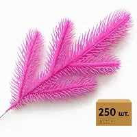 Гілка хвойна лита Barbie Pink рожева 33 см | ТМ HVOYA (250 шт.)