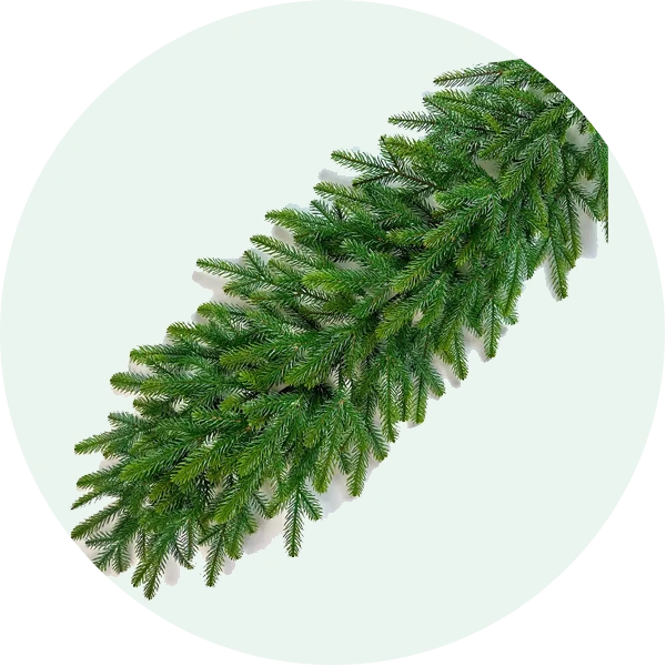 Гірлянди з литої хвої