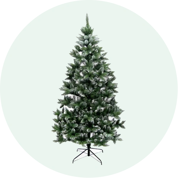 Ялинки Elegant з білими кінчиками із плівки