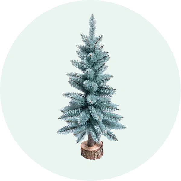 Ялинки настільні Elegant на пні