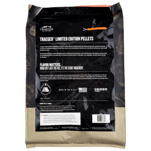 Buy Traeger Limited Edition Bold Blend Hardwood Pellets Shop Online or In Store