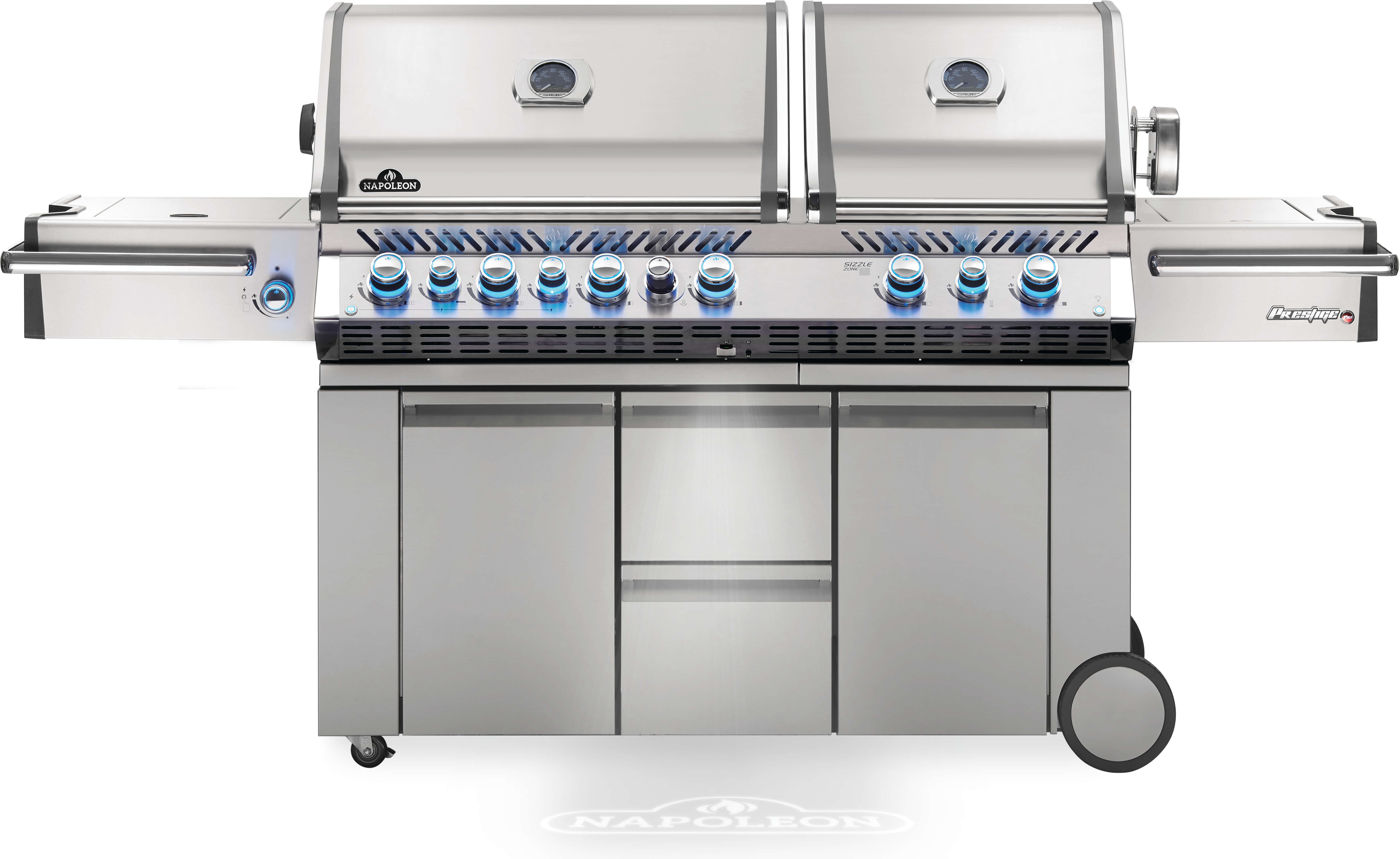 Buy Napoleon Prestige PRO™ 825 Natural Gas Grill Side Burner Infrared Rear & Bottom Burners, Stainless Steel - Shop Online or In Store