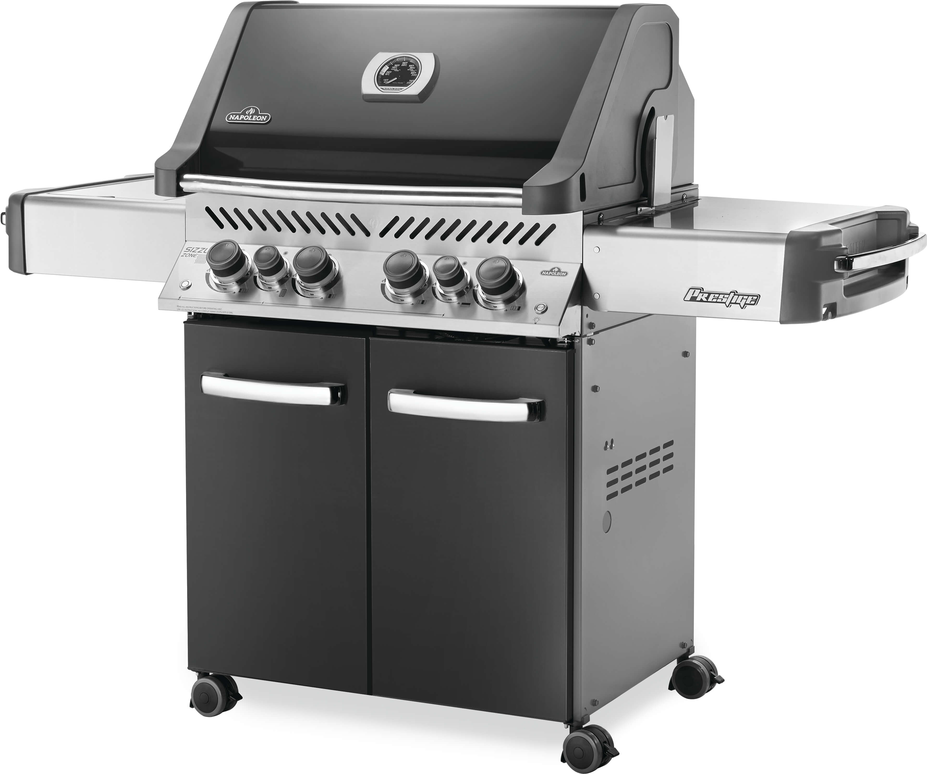 Prestige® 500 Propane Gas Grill with Infrared Side and Rear Burners, Grey - Image 2
