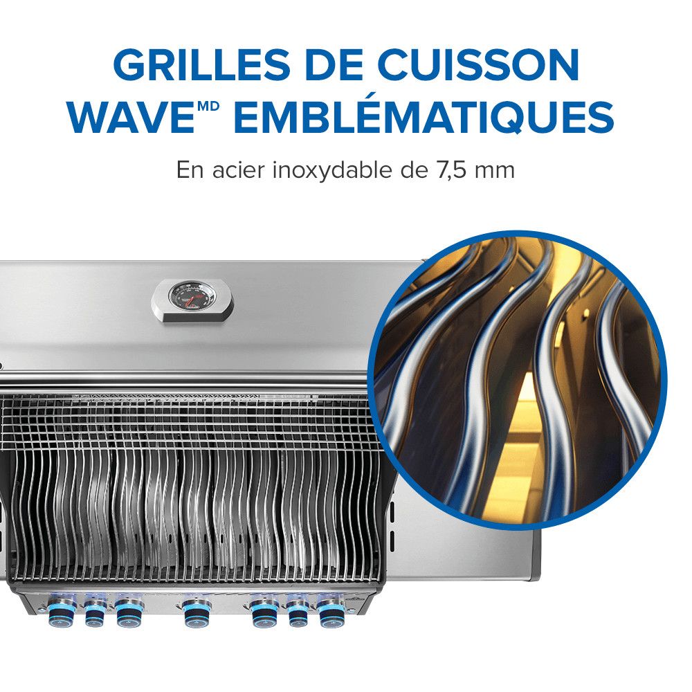 Rogue® PRO-S 625 Natural Gas Grill with Infrared Side and Rear Burners, Stainless Steel - Image 13