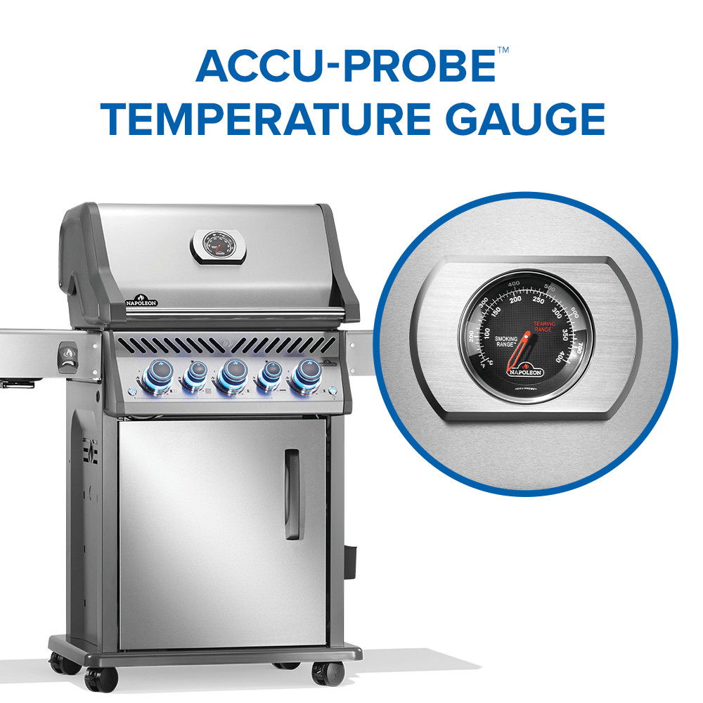 Rogue® PRO-S 425 Natural Gas Grill with Infrared Side and Rear Burners, Stainless Steel - Image 13