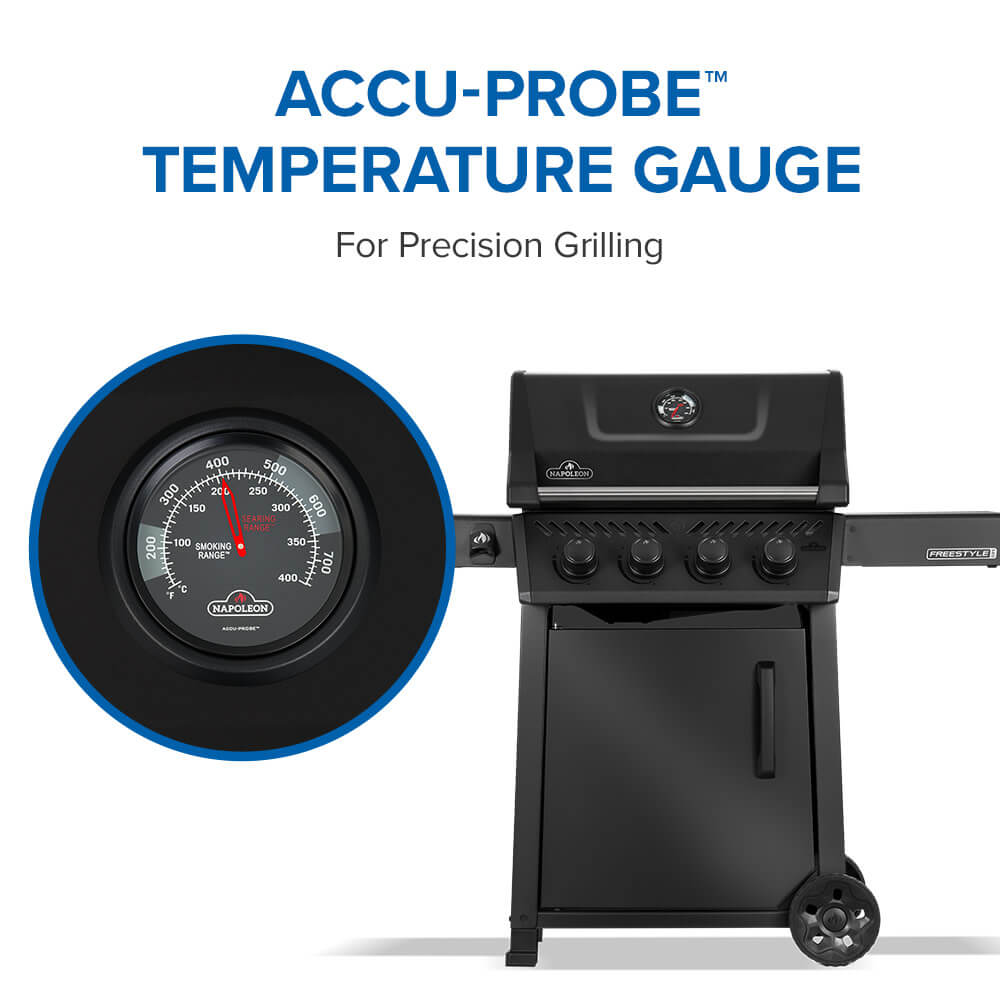 Freestyle™ PRO 425 Natural Gas Grill with Infrared Side Burner, Matte Black - Image 11