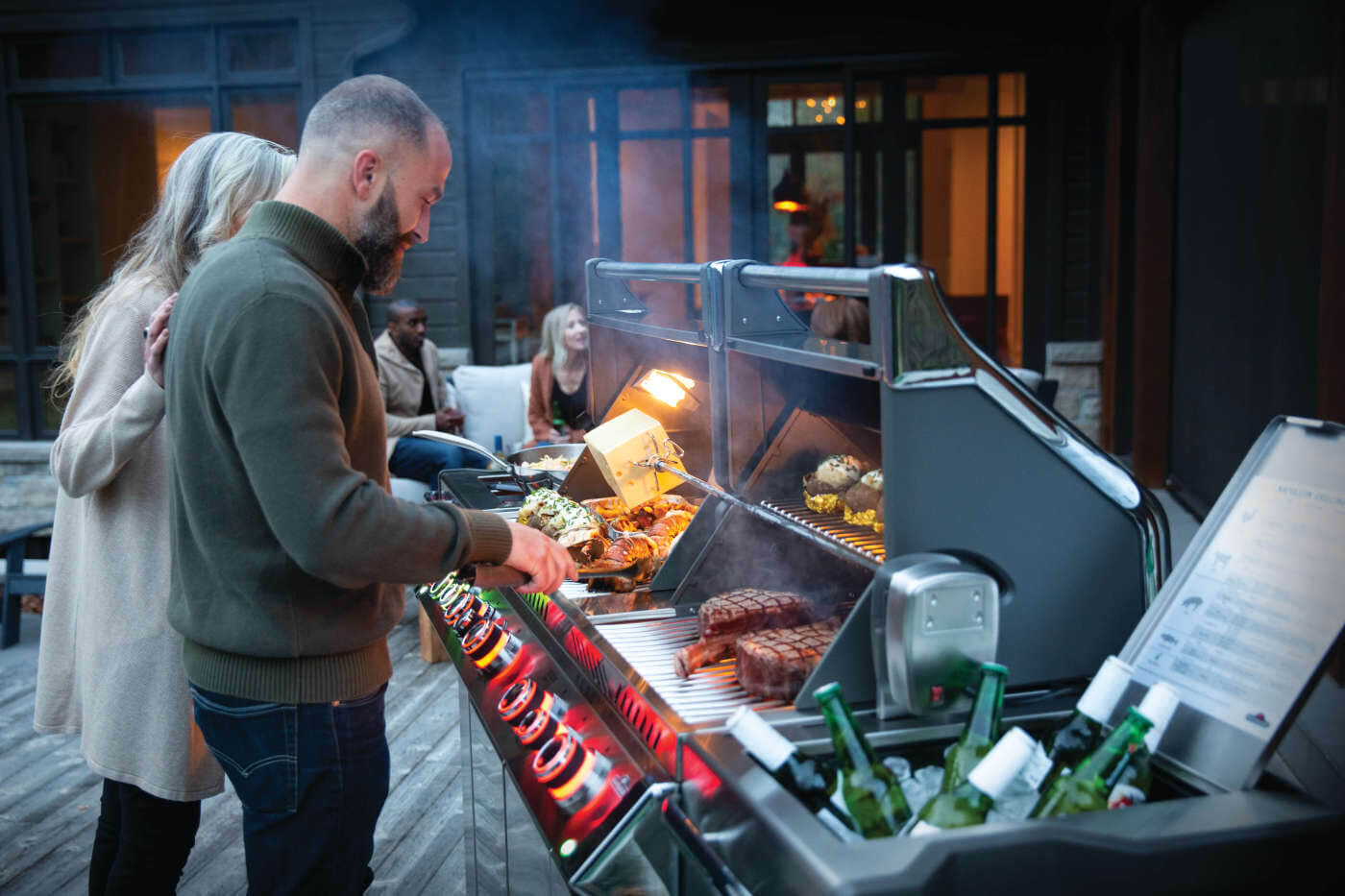 Classic Prestige® PRO 825 Natural Gas Grill with Power Side Burner and Infrared Rear & Bottom Burners, Stainless Steel - Image 9