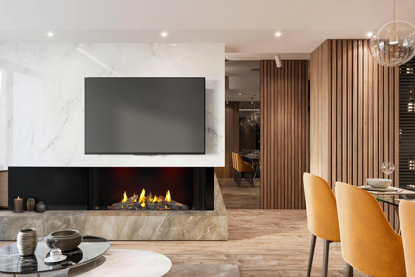 Tall Bay Luxuria™ 50 Direct Vent Fireplace, Natural Gas, Electronic Ignition - Image 6