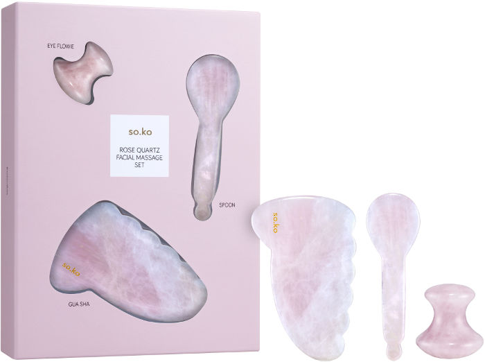 Gouache Rose Quartz Massage Stones