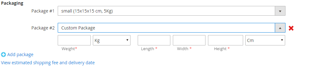 User confirms creating shipment by clicking to button ‘Create Shipment’.