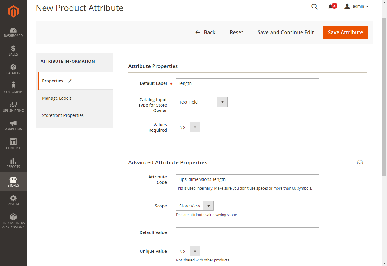Choose 1 product and setting length, width, height.