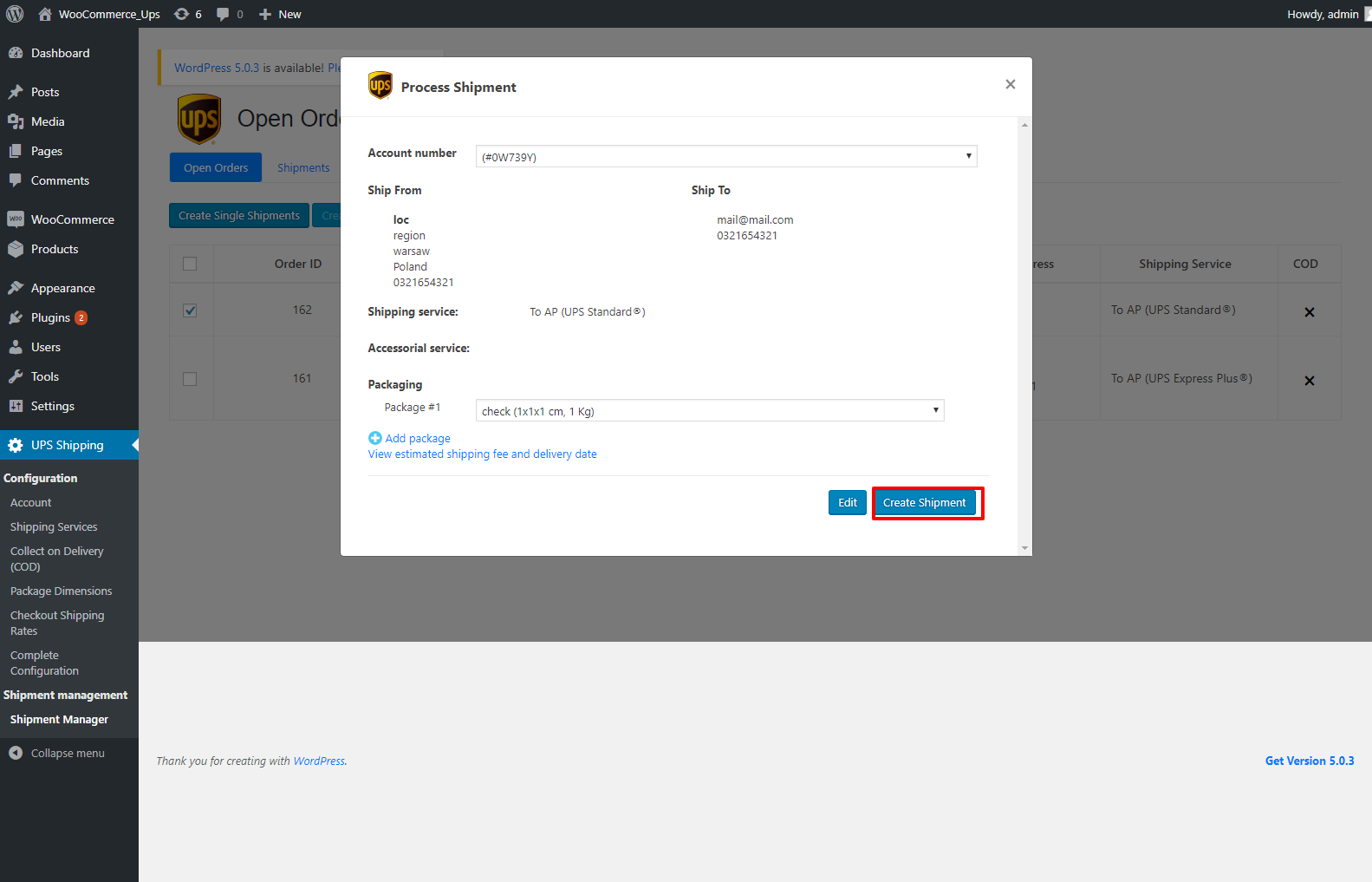 Export Orders: export your selected orders to an excel file so that you can import to other systems 