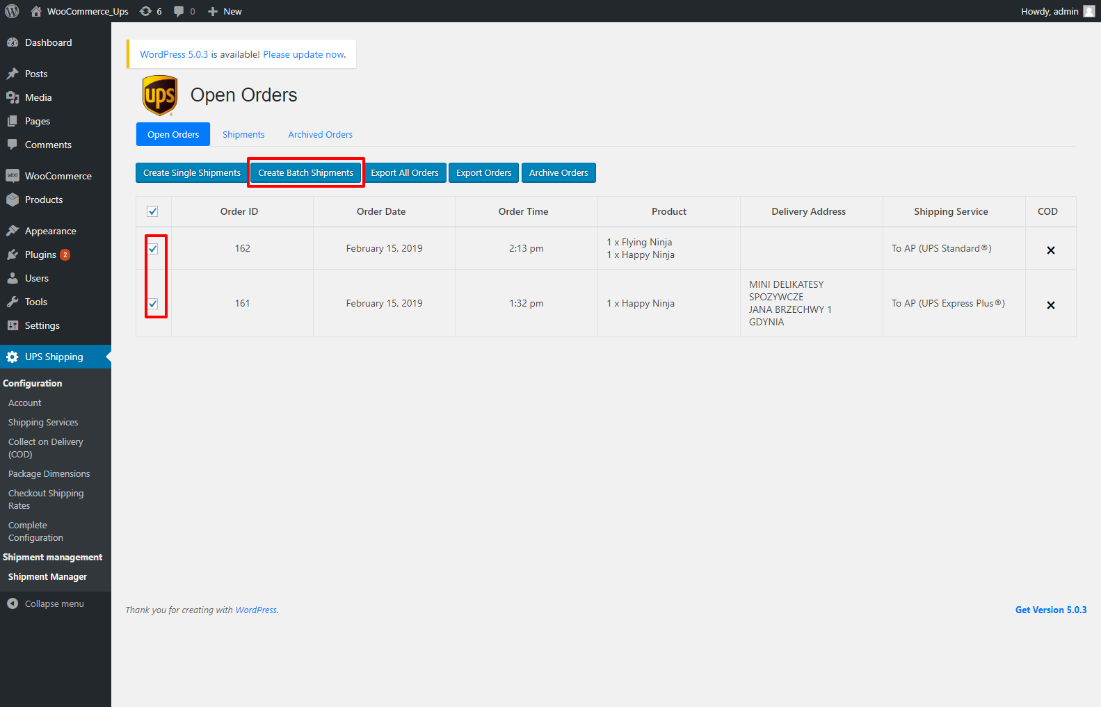 Export All Orders: export all the historical orders to excel file.