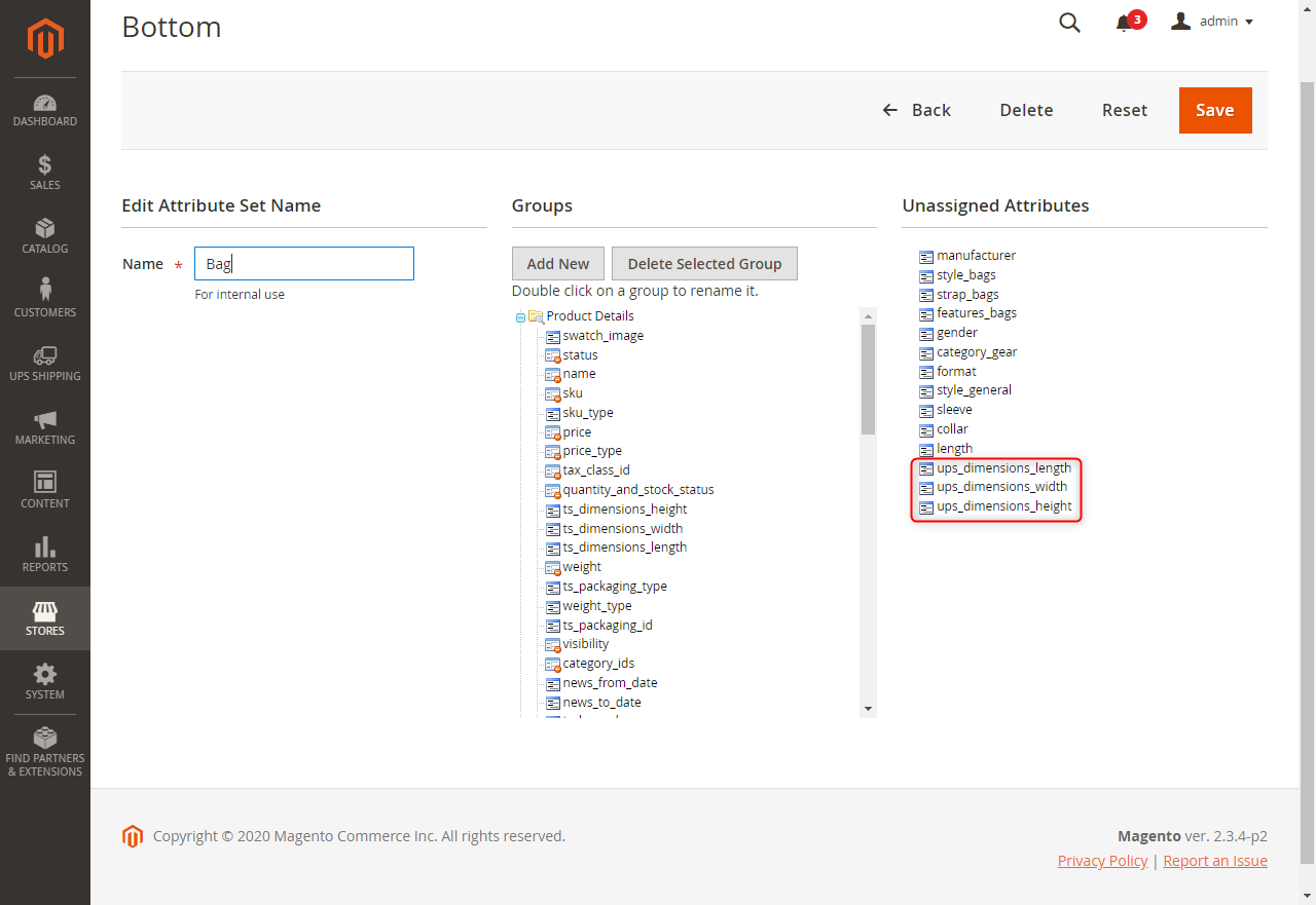 3. Add attributes for categories