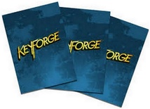 40 Sleeves KEYFORGE BLUE LOGO Bustine Protettive