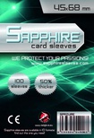 100 Sleeves Sapphire MINI EUROPEAN 45x68 Bustine Protettive x Giochi da Tavolo