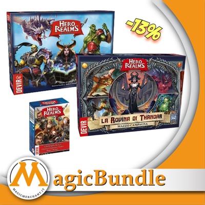 Hero Realms - Bundle Base + Personaggi + Rovina di Thandar