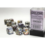 12 d6 Dice Set Chessex Festive CAROUSEL White 27640 CAROSELLO bianco Dadi Dado