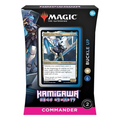 Mazzo Magic Commander KAMIGAWA: NEON DYNASTY BUCKLE UP Deck Inglese