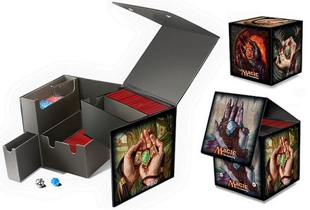 MIXPOET Scatola Porta Carte per MTG Carte, Magnetica Deck Box con 2  Divisori, Con Capacità di 110 TCG Carte, Ideale per le Carte Collezionabili  - Viola : : Giochi e giocattoli