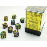 36 d6 Dice Set Chessex Festive RIO YELLOW 27849 Multicolore Dadi Dado