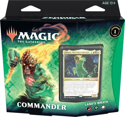 Mazzo Magic Commander ZENDIKAR RISING LAND'S WRATH Deck ZNR Inglese