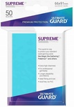 50 Sleeves Ultimate Guard SUPREME UX STANDARD Aquamarine Bustine Protettive Acquamarina