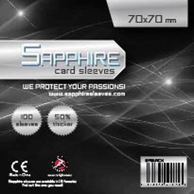 100 Sleeves Sapphire SQUARE 70x70 Bustine Protettive x Giochi da Tavolo