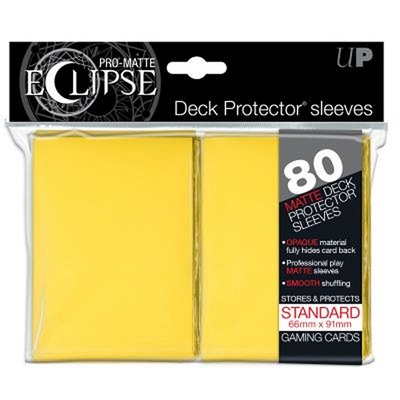 80 Sleeves Ultra Pro ECLIPSE PRO MATTE Giallo Bustine Protettive Yellow