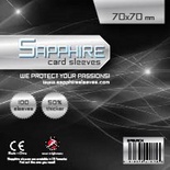 100 Sleeves Sapphire SQUARE 70x70 Bustine Protettive x Giochi da Tavolo